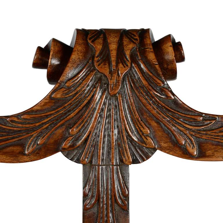 18th Century and Earlier George II mahogany chairback settee attributed to giles Grendey