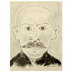 Antique Laurence Stephen Lowry R.A. - “Man with Moustache