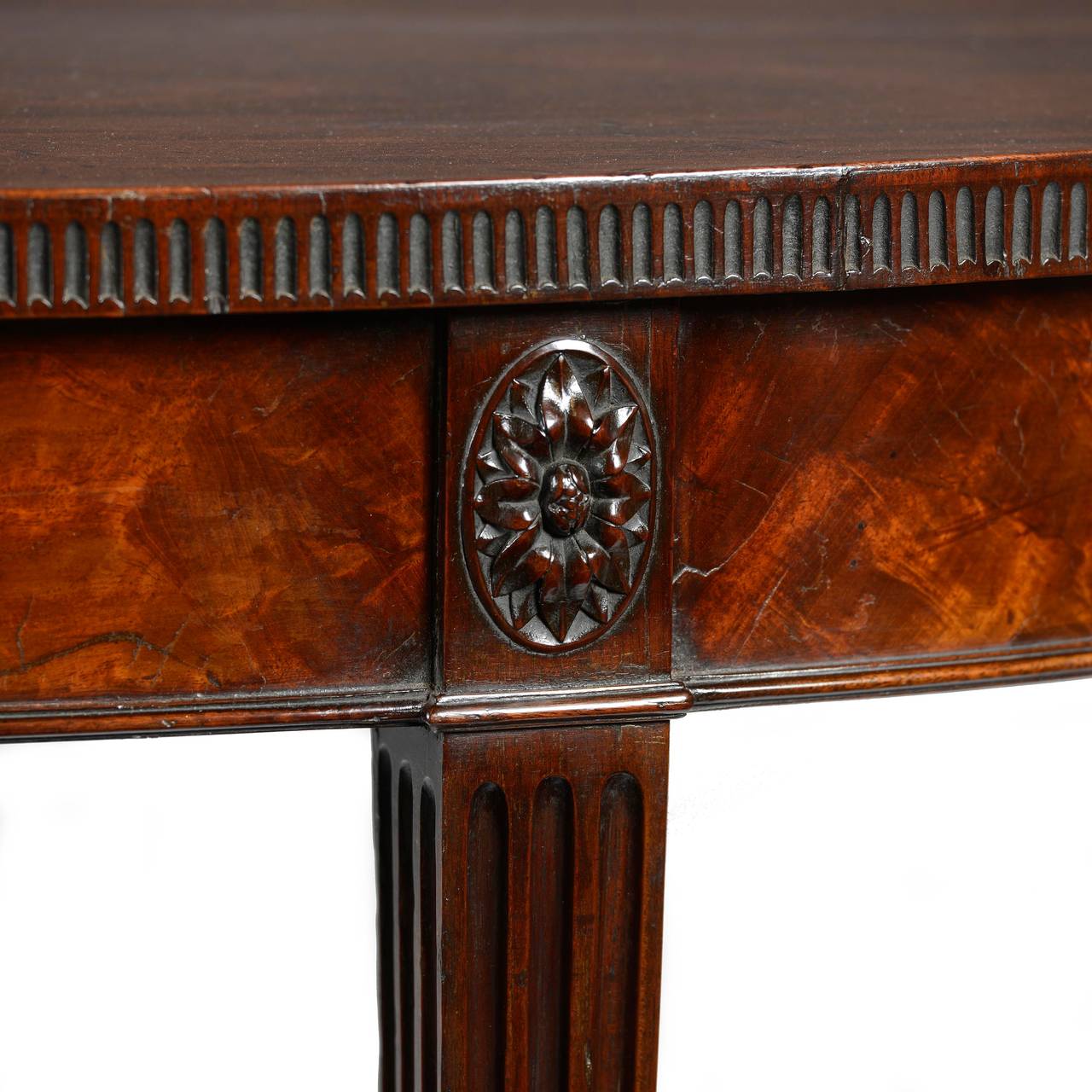 English George III mahogany serving table in the manner of Robert Adam For Sale