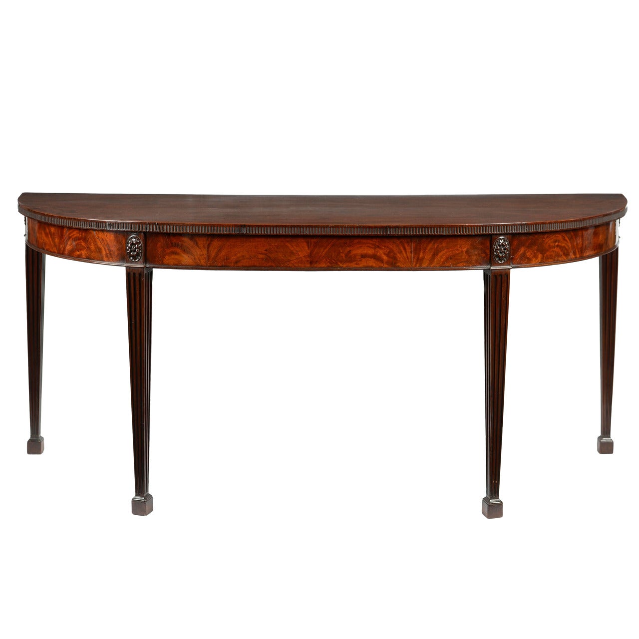 George III mahogany serving table in the manner of Robert Adam For Sale