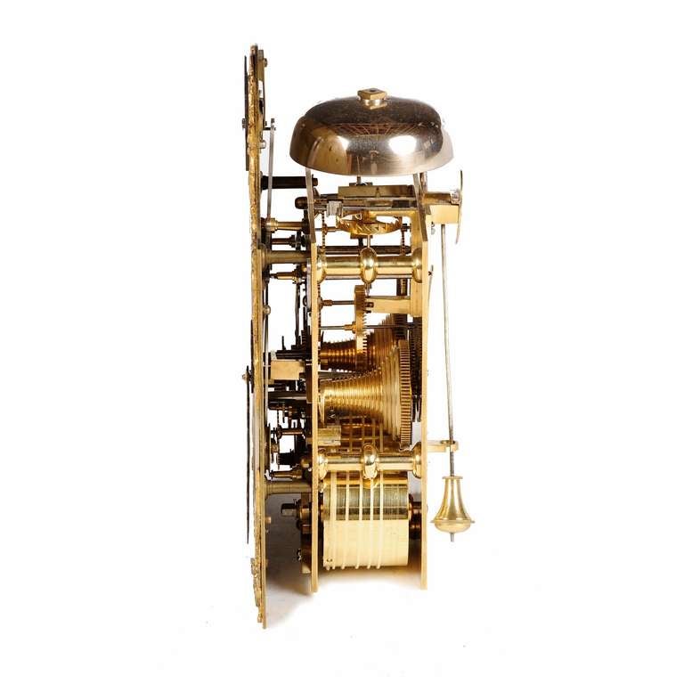 Mahogany Gilt Brass Mounted Bracket Clock By Henry Hopkins, Deptford, London 1