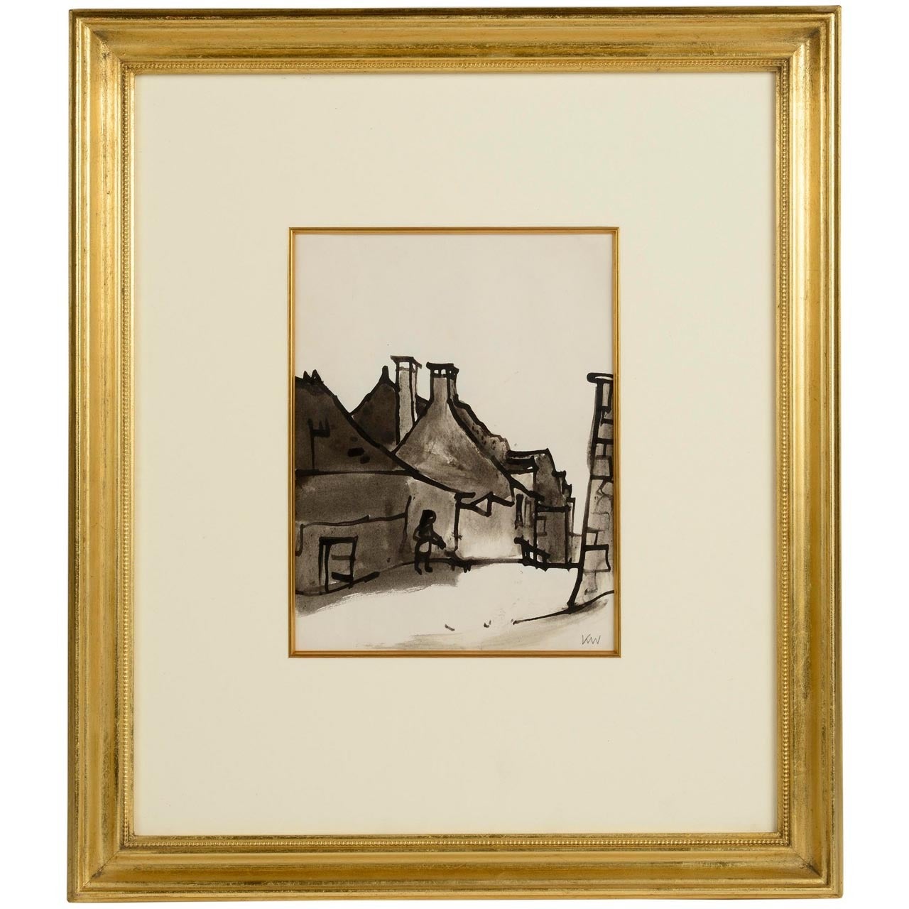 Sir Kyffin Williams R.A. - “Woman with Dog”