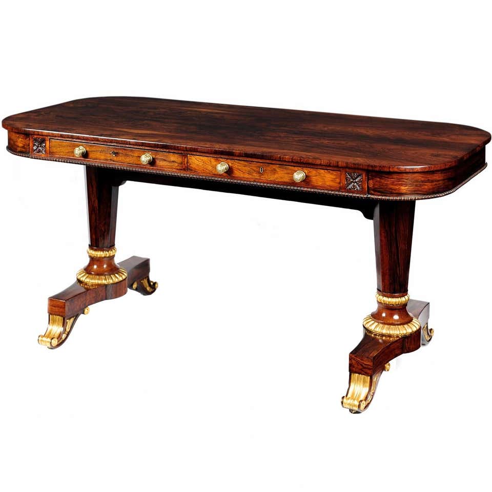 Hexagonal Side Table Library Table English - 2 For Sale on 1stDibs