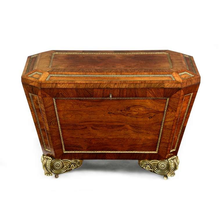 Regency rosewood & ormolu mounted wine cooler attributed to Tatham, Bailey and Saunders 

A superb rosewood and gilt bronze ormolu mounted sarcophagus shaped wine cooler attributed to Royal cabinet makers Tatham, Bailey and Saunders. The