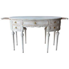 19th Century Painted Swedish Ladies Writing Table, Sweden circa 1880