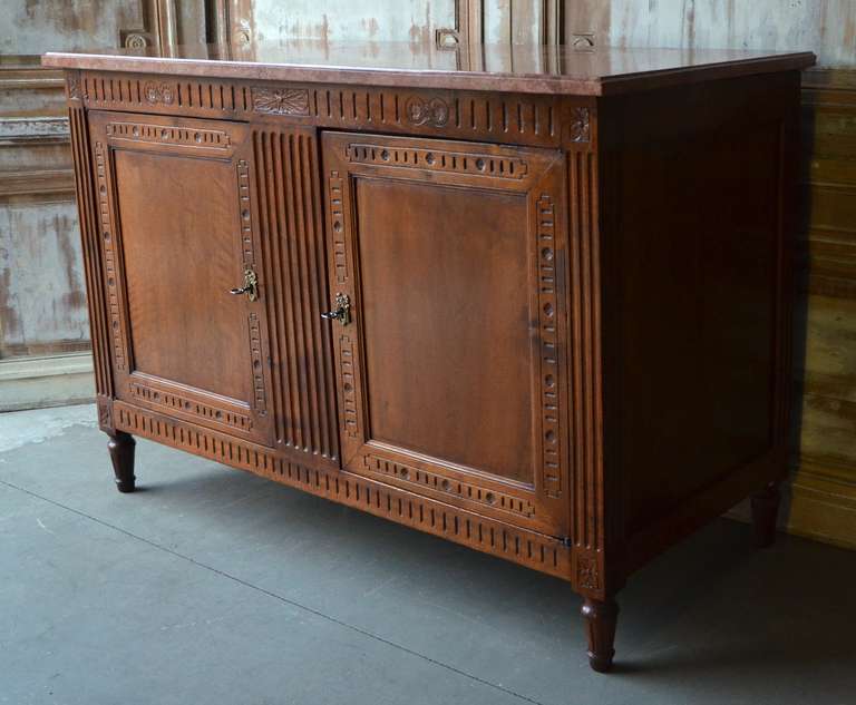 18th Century and Earlier 18th Century French Period Louis XVI Walnut Buffet de Chasse