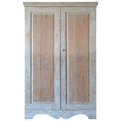 Antique 18th Century Swedish Gustavian Period Tall Cabinet or Armoire