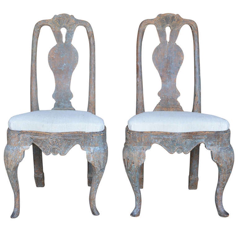 European Rococo Chair Pair Of 18th Century Swedish Rococo Chairs at 1stDibs