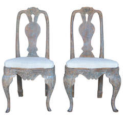 Pair Of 18th Century Swedish Rococo Chairs