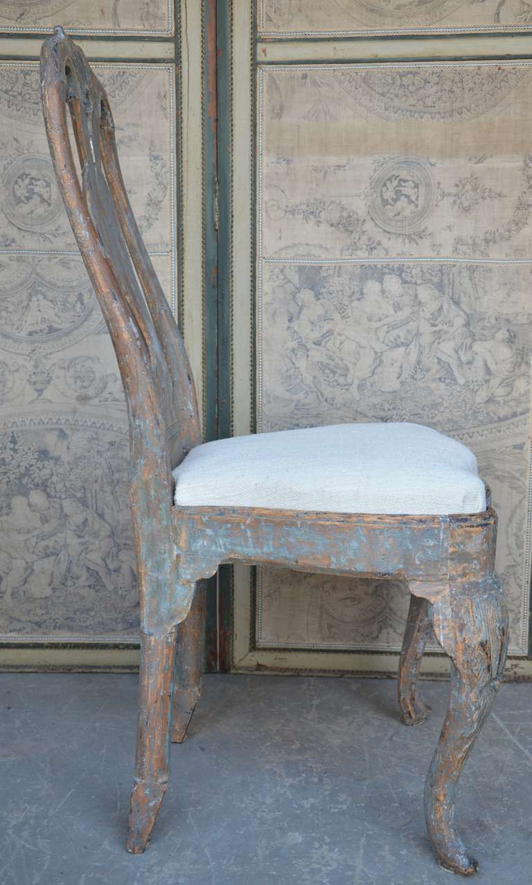 18th Century and Earlier Pair Of 18th Century Swedish Rococo Chairs
