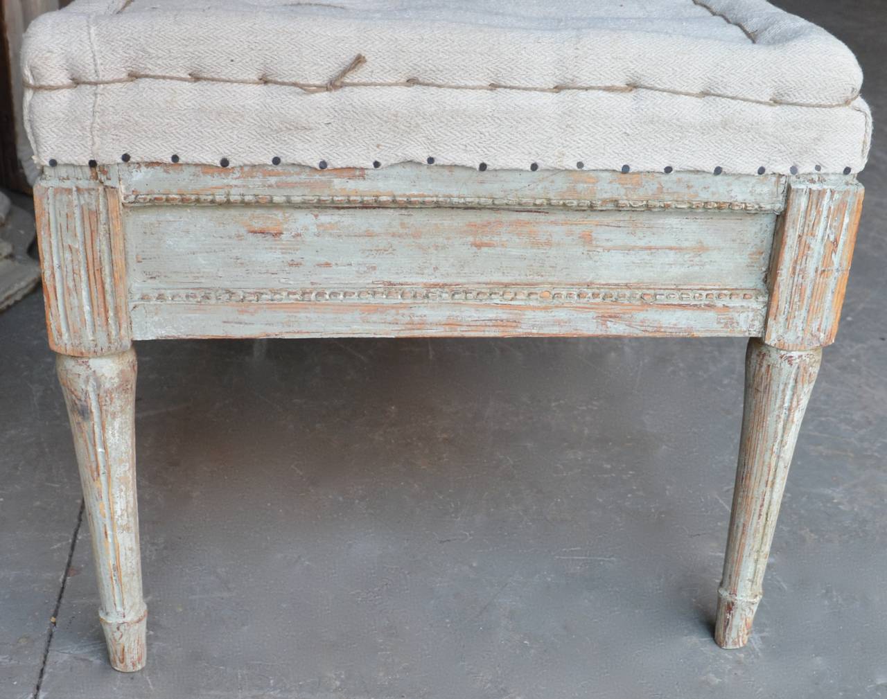 Hand-Carved Swedish Period Gustavian Long Bench