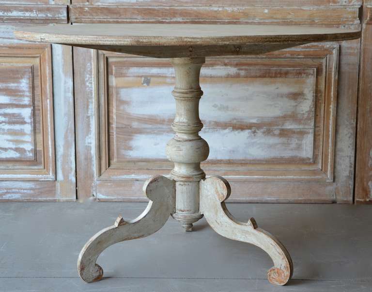 Swedish Large 19th Century Pedestal Table