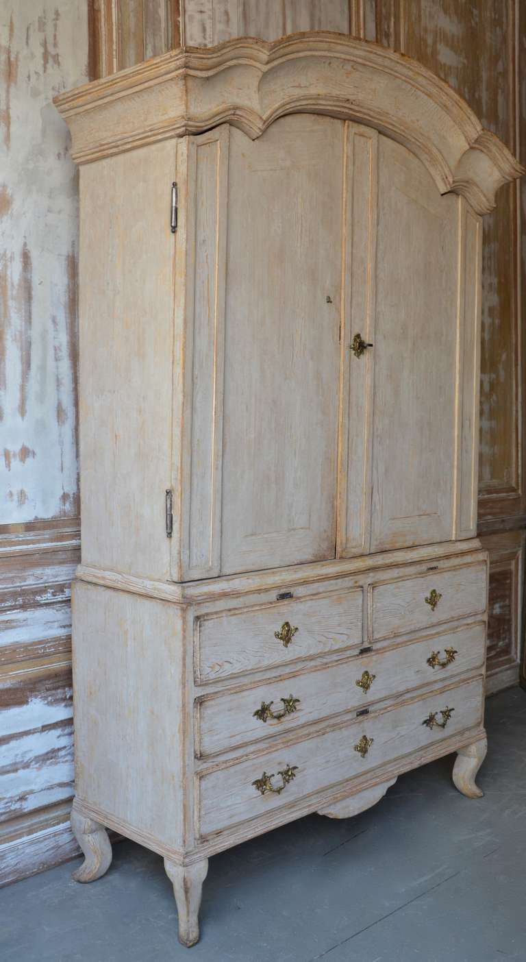 18th Century Swedish Rococo Period Cabinet In Excellent Condition In Charleston, SC