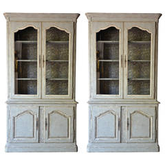 Pair of French 19th Century, Louis XV Style Bibliothèques