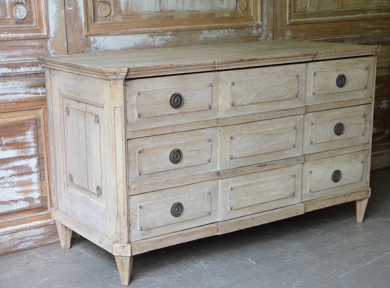 limed oak chest of drawers