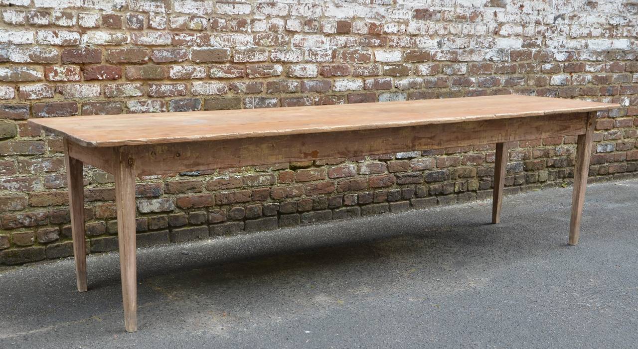 Long and sturdy long table in wonderful patinated pine.
France 19th century