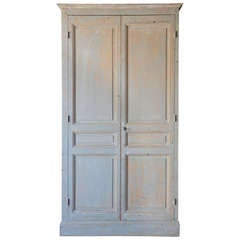 Antique Tall Two Door Cabinet