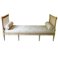 Antique 18th century Swedish Gustavian Day Bed.