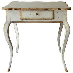 Antique 19th Century Louis XV Style Painted Small Table