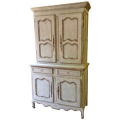 19th century Painted Buffet a Deux Corps. France circa 1830