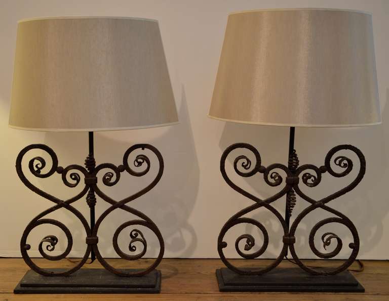 19th Century Pair of 19th century French Architectural Fragments as Lamps