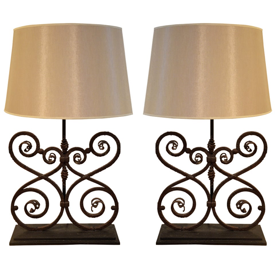 Pair of 19th century French Architectural Fragments as Lamps