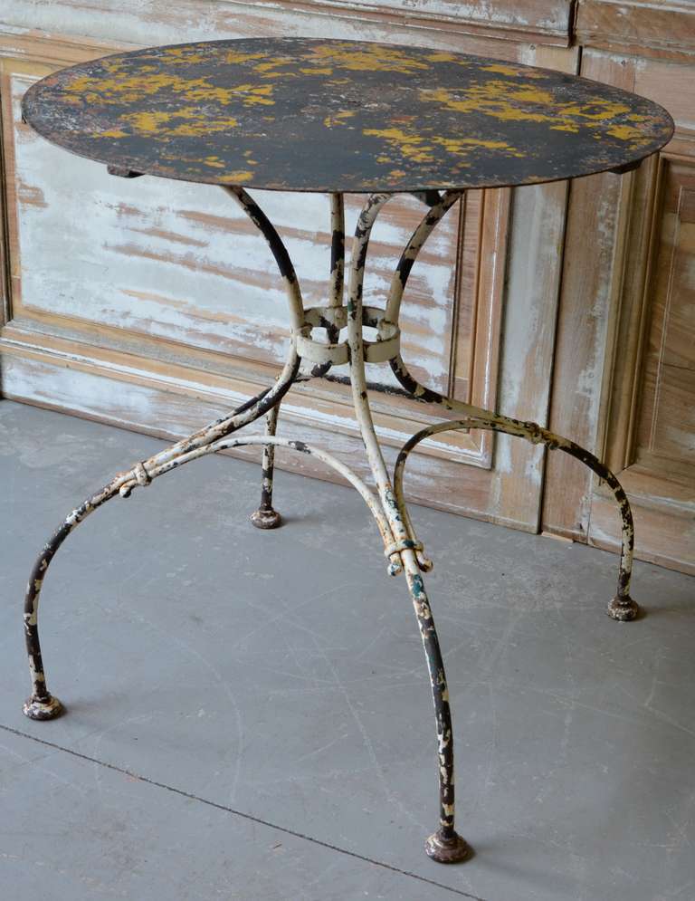 French Iron Garden Table. France 19th century.