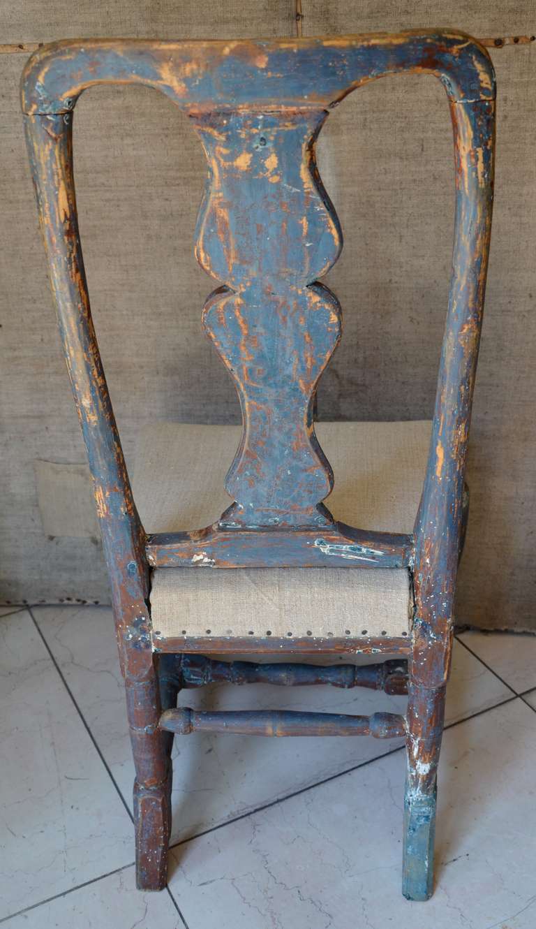 18th Century and Earlier Pair 18th century Swedish Rococo Chairs