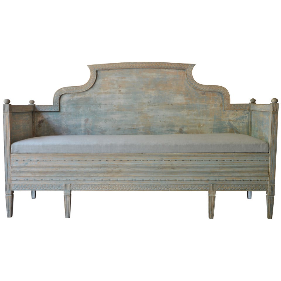 19th Century Swedish Painted Sofa Bed