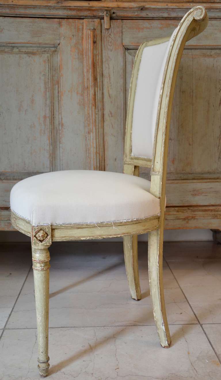 Set of six 19th century Directoire Style Chairs In Excellent Condition In Charleston, SC