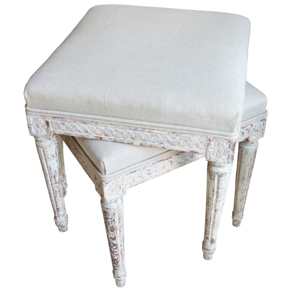 Pair of Gustavian Stools