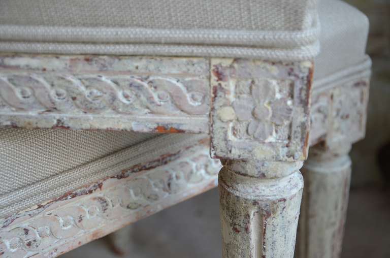 18th Century and Earlier Pair of Gustavian Stools