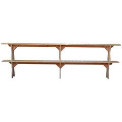 Pair of 19th Century Primitive Long Benches