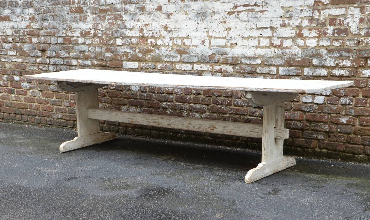 Country Large 18th Century Swedish Trestle Table