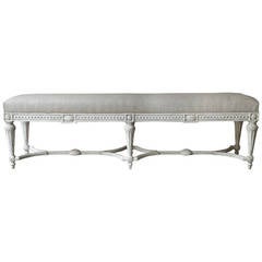 19th Century French LXVI Style Long Bench