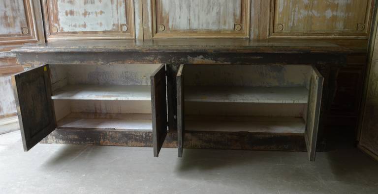 19th Century Huge Painted Shop Counter 1