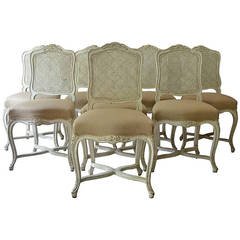 Set of Eight 19th Century French Chairs