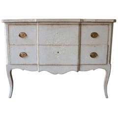 19th century Louis XV Style Painted Commode Sauteuse