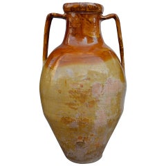 Antique Large 19th Century Italian Terracotta Jar, Capasone