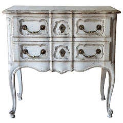19th century Painted French Commode Arbalete