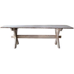 Early 19th Century Swedish Trestle Table