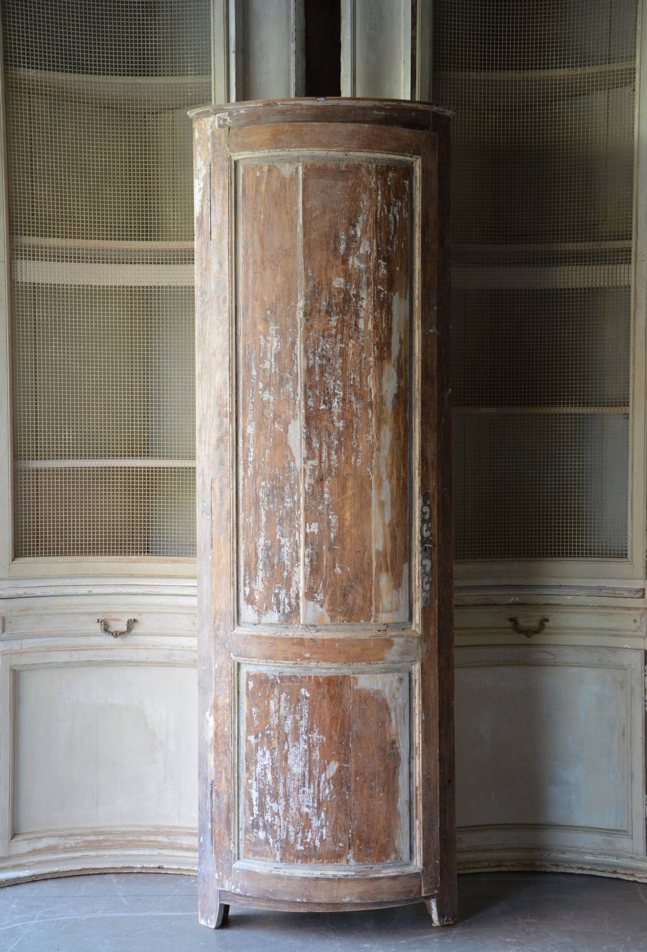 19th Century French Louis XV Style Corner Cabinet In Good Condition In Charleston, SC