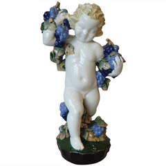 Putto with Bunch of Grapes