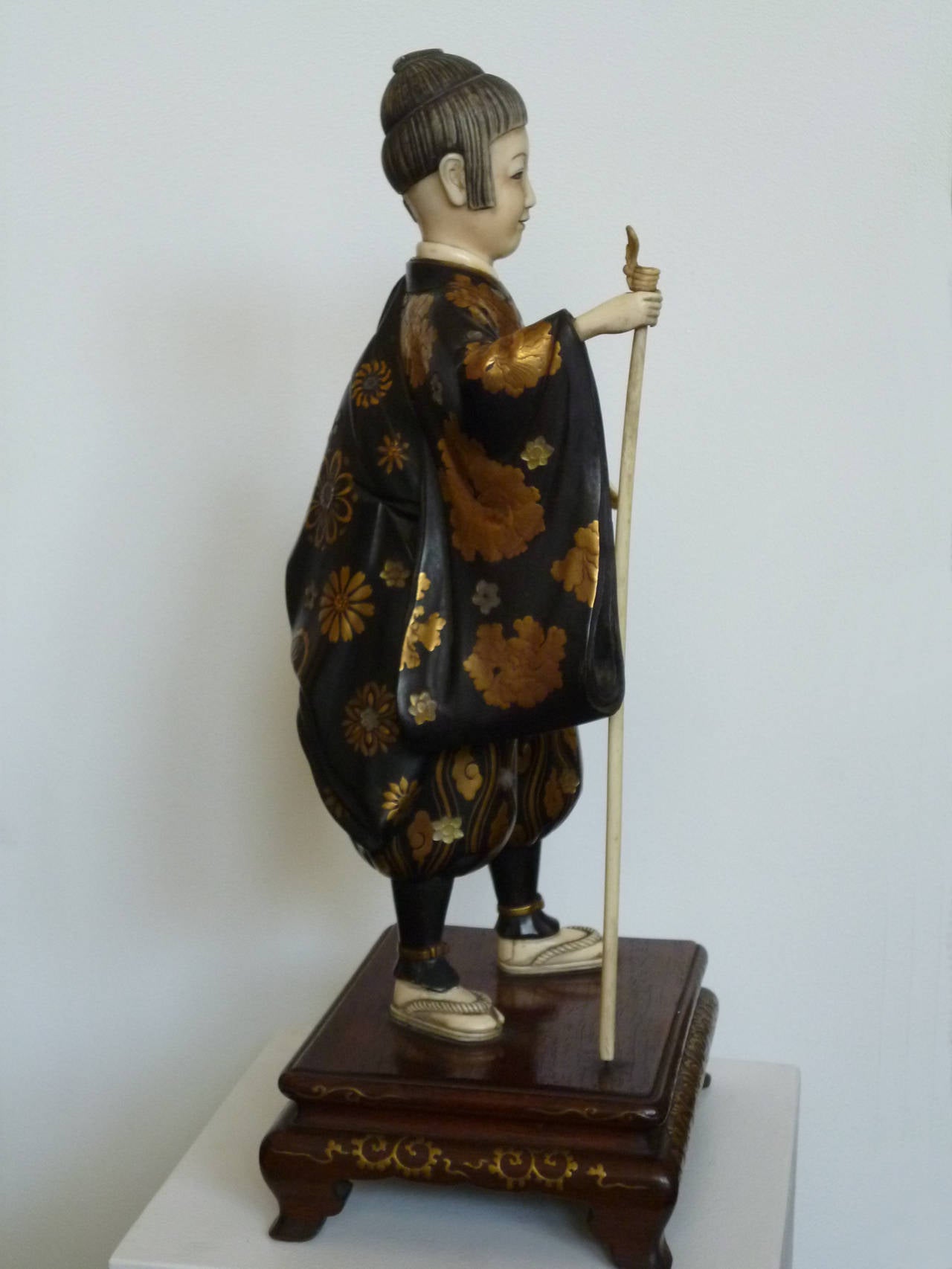 Japanese Delightful Standing Woman Figure from Japan