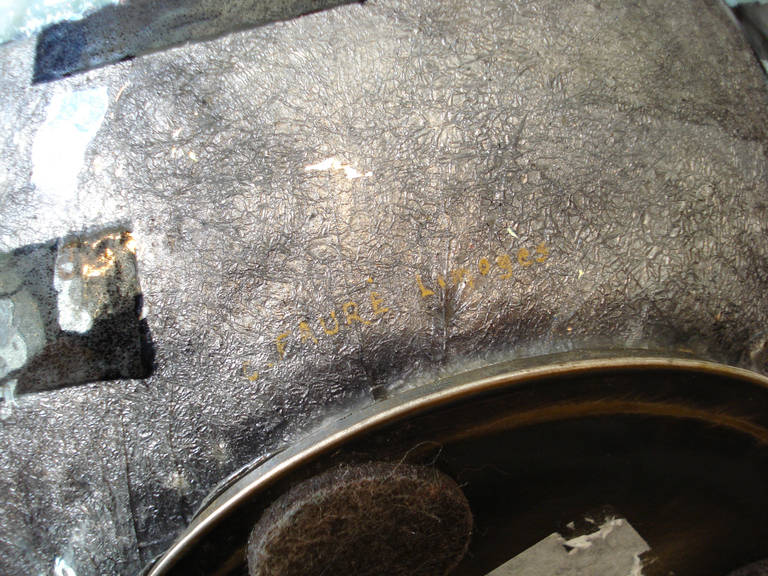Art déco-Vase aus Kupfer mit Emaille von Camille Faur im Zustand „Hervorragend“ im Angebot in Berlin, DE