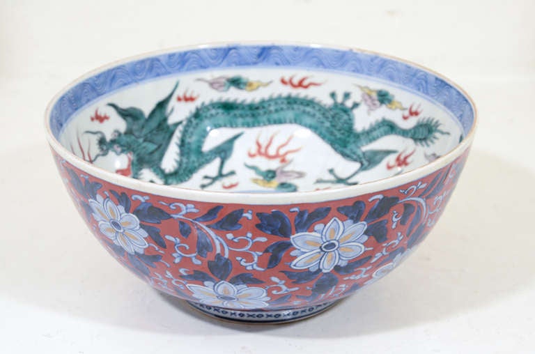 Antique Japanese Imari Porcelain Ceramic Decorative Bowl
