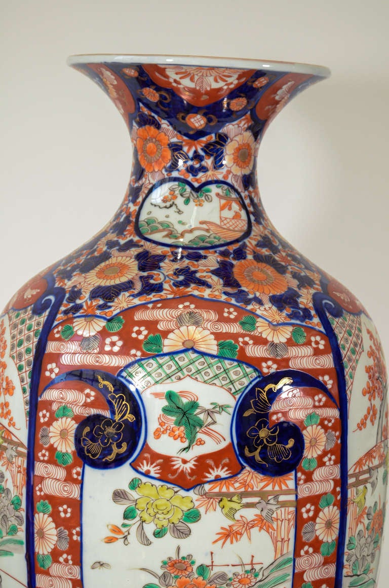 Antique Japanese Oriental Hand Painted Porcelain Ceramic Imari vase 3