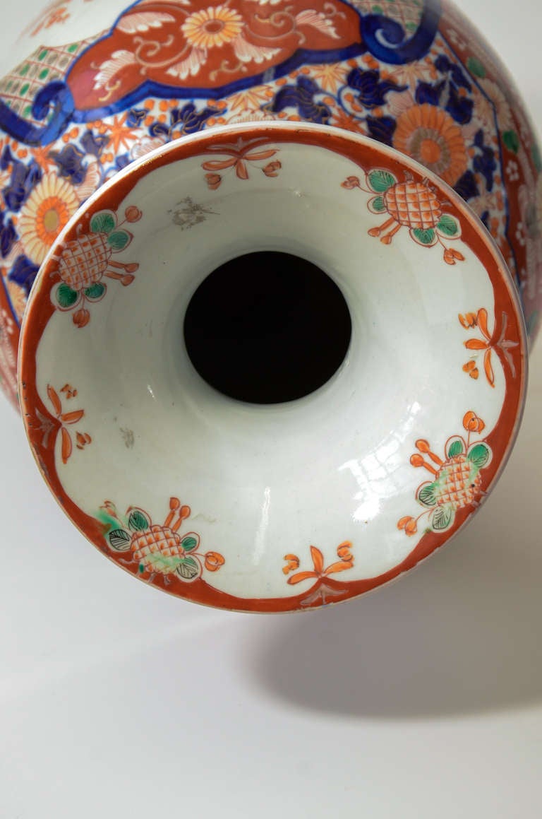 Antique Japanese Oriental Hand Painted Porcelain Ceramic Imari vase 5