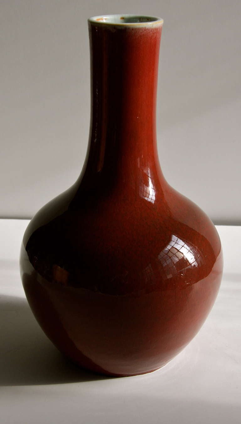 antique chinese oxblood vase