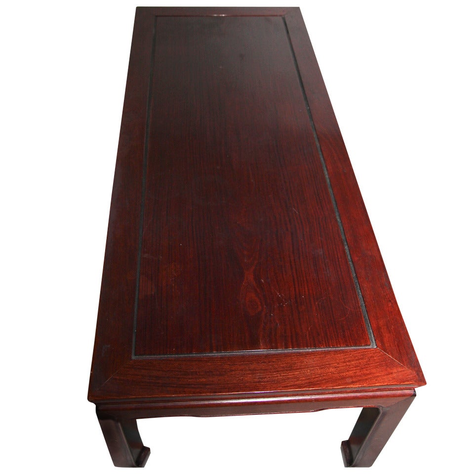 Chinese Rosewood Coffee Table For Sale